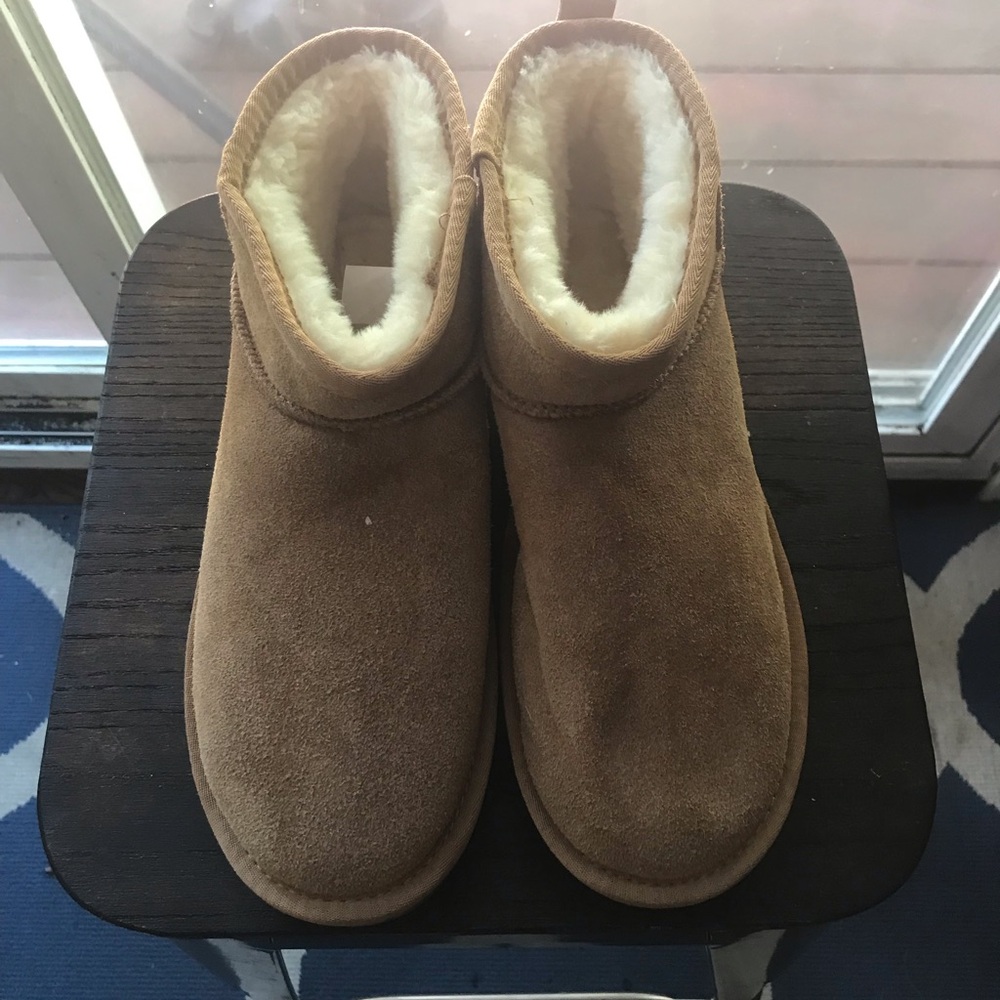 Winter warm flat padded ankle boots snow boots